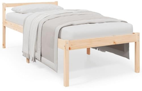 Eleganz Seniorenbett 100x200 cm aus Massivholz Kiefer - Robustes Pflegebett für Senioren & Krankenpflege | Langlebig & Stilvoll | Betten & Zubehör