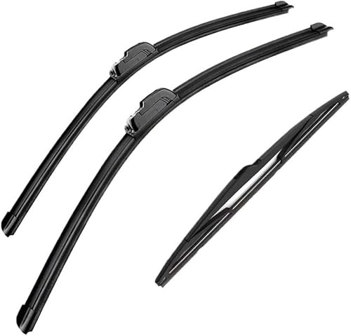 Juego de Escobillas Limpiaparabrisas 3 Piezas para Peugeot 206 SW (2002-2006), 26 + 16 + 14, Silenciosas, Sin Rayones, Fácil Montaje