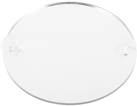 VICASKY Aquarium Betta Trainingsspiegel aus Bruchsicherem Acrylglas mit Saugnapf Rund Kompakt für Süß und Salzwasser Betta Fischspielzeug zur Beschäftigung und Aquarien Dekoration