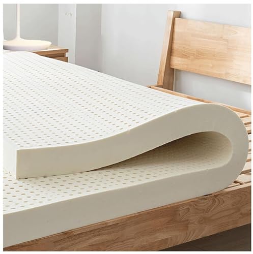 100% Natur-Latex Matratze,Kompression Und Keine Verformung, Wabenporenbelüftung, Weich Und Bequem,Naturkautschuk Matratze,4in,100x220cm(39x87in)
