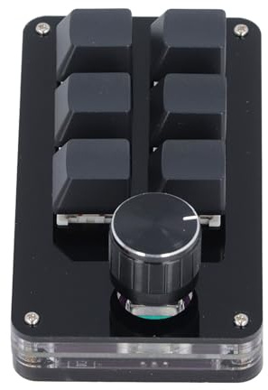 Dpofirs Mini Clavier de Jeu Mécanique Portable avec Bouton de Programmation pour Ordinateurs Portables, Mini Clavier USB pour Jeux, Bureau, Musique, Médias