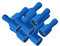 Flachsteckhülsen vollisoliert blau 1,5-2,5 mm 6,3 x 0,8 mm 50x Flachsteckhülse Crimpzange Flachstecker Crimp Zange Flach Stecker Kabelschuhe kfz ARLI