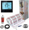Nassboards Pro Elite - Electric Underfloor Heating kit 200w per m² - 6m², Black WiFi Thermostat