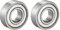 sourcing map 2 Stück 6202Z Rillenkugellager 15mmx35mmx11mm Einzelschild Chromstahl Kugellager Einzelner Schild Lager