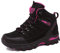 WOWEI Zapatos de Senderismo Mujer Al Aire Libre Antideslizantes Escalada Trekking Sneakers Zapatos de Montaña,8019 Negro Rosa Roja,36 EU