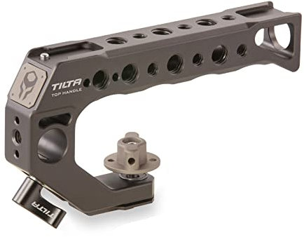 Tilta Quick Release Top Griff – (für BMPCC 4K/6K und die meisten DSLR/spiegellosen Kameras) (Tilta Gray) TA-QRTH-G