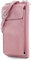 modamoda de P06 Damen Leder Umhängetasche Geldbörse Handytasche 6,5 Zoll handmade in Italy, Farbe:Altrosa