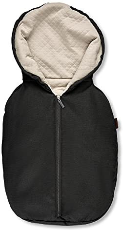 ABC Design Fußsack Tulip Diamond Edition – für Babyschale Tulip – eingearbeitete Schlitze für Gurtführung & sichere Anbringung des Gurtsystems im Auto – Farbe: dolphin