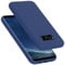 cadorabo silicone case compatible with Samsung Galaxy S8, mobile phone cover for Galaxy S8- impact-resistant, thin, Silky-Soft Touch Full-Body Protective Phone Case - LIQUID BLUE
