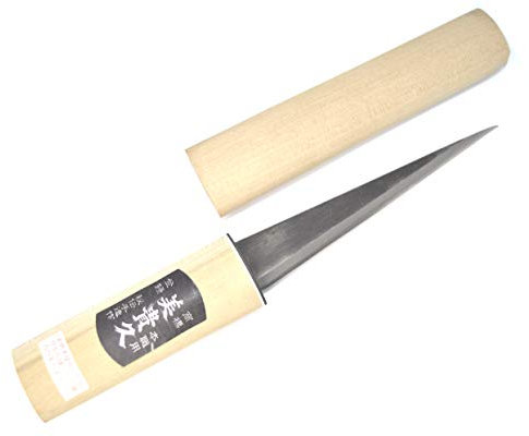 Couteau Japonais Artisanal Katana Ice Carving Bois Cuisine - Forgé Main au Japon (Noire) (2 couleurs de lames)
