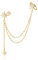 SLUYNZ 925 Sterling Silber Mode Stern Manschette Ohrring Kette für Frauen Damen Wickeln Ohrringe Tropfen Ohrringe Lange Ohrringe Quasten