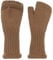 KNIT FACTORY - Cleo Handstulpen - Fingerlose Handschuhe - Gestrickte Handschuhe für Winter - Damen Handstulpen aus Wolle - Hochwertige Qualität - New Camel