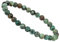 ELEDORO Stretch Armband aus echten Edelstein-Perlen (6mm) – Perlenarmband für stilvolle Eleganz (Afrikanischer Türkis)