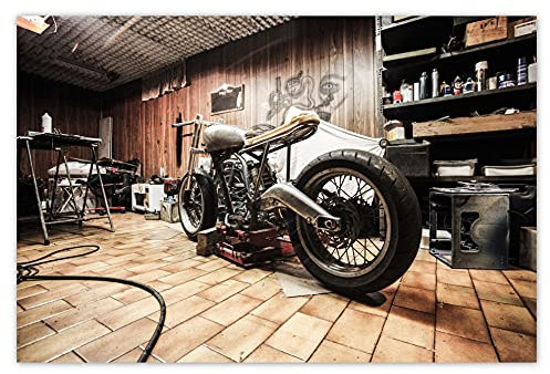 H1679 Wandtattoo, für Motorrad, Renovierung, 93 x 62 cm