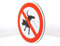 AllesKlaro® - Verbotsschild - Kein Hunde pinkeln - 24 cm rund - 4mm Alu Verbundplatte - inkl. 2 Bohrlöcher vertikal - schnelle & einfache Montage