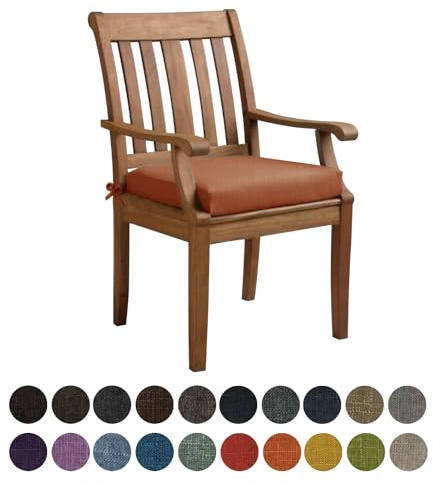 Kimgull Bankauflage Sitzkissen, Bequeme Waschbare Rutschfestes Sitzkissen für Gartenbank Schaukel, Terrasse, Esstisch, Bank, Drinnen, Viele Farben und Größen,(40X40X8CM Orange)