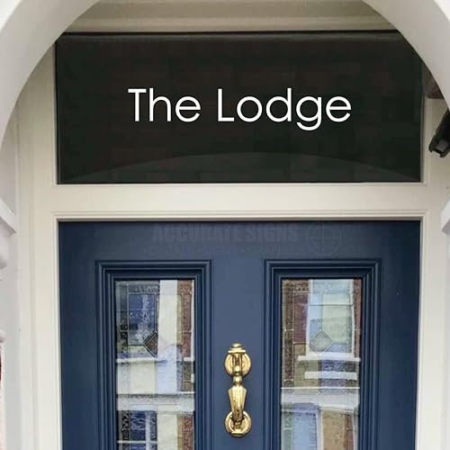 Accurate Signs | House Name Sticker for Building Office Cottage Front Door Window Self Adhesive Decal