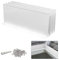Pearwow Gutter Valley Spritzschutz, Aluminium-Regenumsteller, Dachrinne, Spritzschutz für Tal, Ecke oder gerade, je 25,4 cm (4 Stück, weiß)