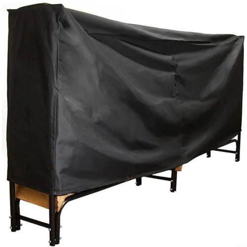 EpheyFIF Housse de protection pour étagère de bois de chauffage de 2,4 m - Imperméable - Oxford - Pour intérieur et extérieur - Coupe-vent et anti-poussière - Pour jardin et terrasse