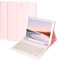 HOTLIFE Custodia Tastiera per iPad 10.2 7a Generazione 2019/8a Gen 2020/9a Gen 2021/iPad Pro 10.5/iPad Air 3, Magnetica Cover con Staccabile Bluetooth Wireless Layout Italiana Tastiera(Rosa)