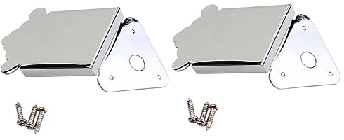 TOYANDONA 2pcs Metal Triangle Mandolin Tailpiece Screws for Mandolin Parts Triangle Tailpiece for Guitar Metal Screws