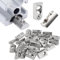 20 Stück M8 Nutenstein mit kugel Nut 8 für 4040 Alu Profil mit Zentrierung Federkugel, 40-Serie Nutenstein M8 Gewinde, Kohlenstoffstahl Gleitmutter T Nutsteine Set für Alu C Profil 3D Drucker CNC