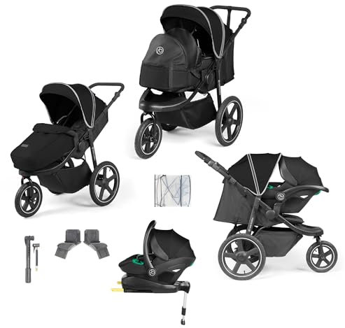 Ickle Bubba Venus Jogger (Venus Prime Jogger i-Size Travel System, Black)