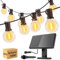 Miootly Solar Lichterkette Aussen LED, 30M IP65 Wasserdicht Lichterkette Außen Solar mit 50+2 Lampen, Wetterfest Solar Lichterkette Outdoor für Garten, Terrasse, Hof, Balkon, Zaun, Warmweiß