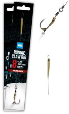 Nash Ronnie Claw Rig (Größe 8 Widerhaken)
