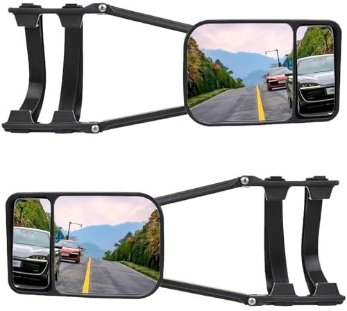 2 Stück Wohnwagen Spiegel Auto,Verstellbarer Zusatzspiegel Außenspiegel,Caravanspiegel,Wohnwagenspiegel,Wohnwagen spiegel auto für alle gängigen Fahrzeuge, Autos, Wohnwagen, Whnwagen