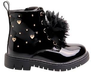 BATA Ankle boot bambina Bubblegummers con cuori e accessorio removibile