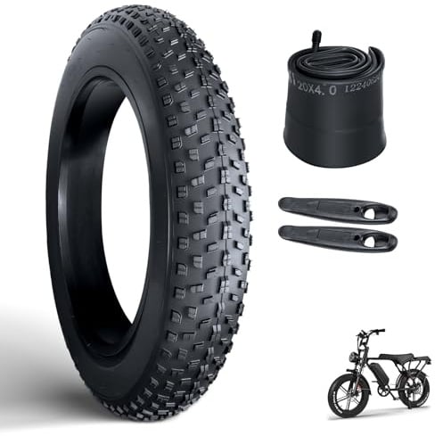 OUXI 20x4.0 Fat Tire Tube, Puncture Resistant Folding MTB Replacement Tire