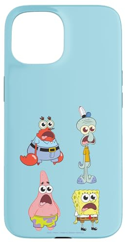 Hülle für iPhone 15 SpongeBob SquarePants SpongeBob Cast Group Stare Logo