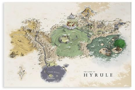 bacrhjlb Leinwandposter Legend of Zelda, Wandkunst, Dekor, Bild, Gemälde für Wohnzimmer, Schlafzimmer, Dekoration, 30 x 45 cm