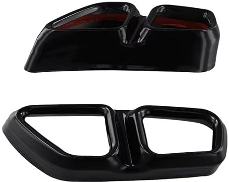 WBWBB Auspuff Endrohr Abdeckleisten für BMW 5 Series G30 G38 2018-2022, Auspuffrohrabdeckungen Auspuff Schalldämpfer Abdeckung Auspuff Endrohr Aufkleber