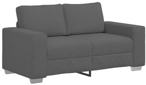 vidaXL Zweisitzer-Sofa Dunkelgrau 120 cm Cordstoff, Zweiersofa, Couch