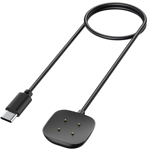 Yisica 50CM USB C Magnetic Charger for Fitbit Versa 4 Charger, Replacement Type-C Charging Cable for Fitbit Versa 4/3/Sense/2