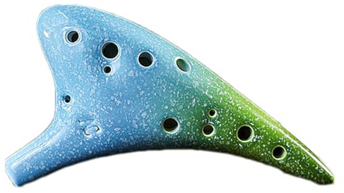 12-Hole Vessel Flute Colorful 12 Hole Alto C Ceramic Vessel Flute