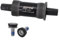 Movimento centrale per bicicletta, asse pedivella con foro quadrato, 68 mm, sistema di cuscinetti sigillati in metallo, nero, 118 mm-127,5 mm (68 x 122,5 mm)