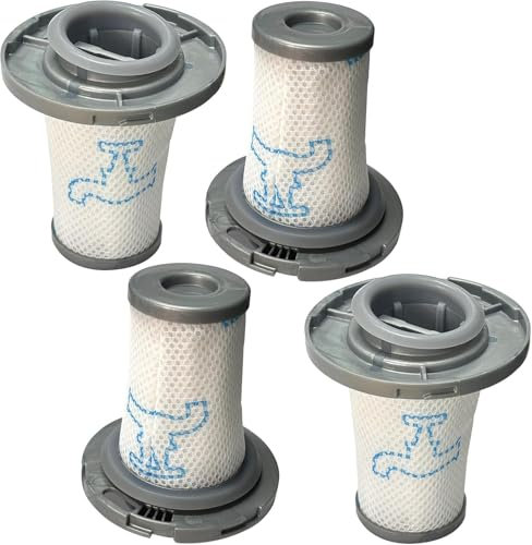 Beaufan Satz von 4 waschbaren ZR009007 Filtern Kompatibel mit Rowenta X-Force Flex 11.60/12.60/14.60/15.60 Cordless Staubsauger und Animal RH98 Serie & RH99 Serie