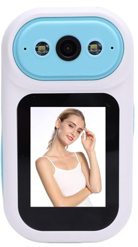 XUMIUZIY Zwei Wege Videokamera 2,8 Zoll Bildschirm, 5MP Home Überwachungskamera mit 32 GB Speicherkarte, 2,4 G WLAN Videoanruf, Rauschreduzierung, KI Erkennung älterer Menschen,