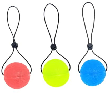 Stressbälle Pack aus Tpe und Nylon Handtherapie für Rehabilitation | Hände und Finger, Splitresistent, zur Kräftigung und Stressreduktion, 3 Stück für Schüler und Athleten Zufällige Farbe