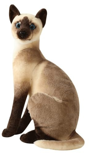 Xiyocadt Katze Kuscheltier, PlüSchtier Katze, Siamkatzen, Tabbykatzen. AußErgewöHnlich Flauschig Und Weich Im Griff, FüR Jungen Und MäDchen GleichermaßEn Geeignet. (20cm,Siamkatze-B)