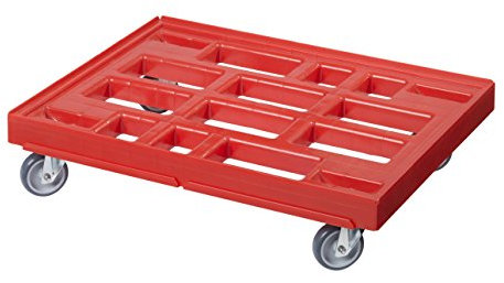 4 Stück Transportroller für Kisten 80 x 60 cm inkl. Verbindungselement - 400 kg Traglast
