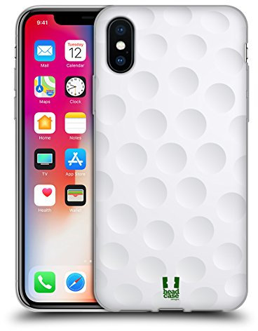 Head Case Designs Golf Ball Kollektion Gelhülle [Militärischer Schutzgrad] Kompatibel Mit Apple iPhone X/iPhone XS Und Kompatibel Mit MagSafe