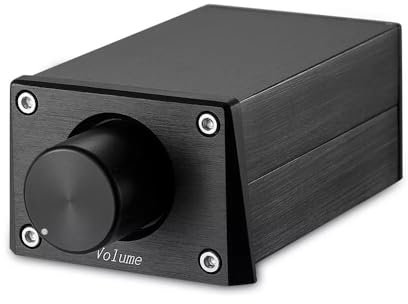 Nobsound Mini Passive Preamp with Volume Controller for Power Amplifier Active Speakers (New Upgraded)