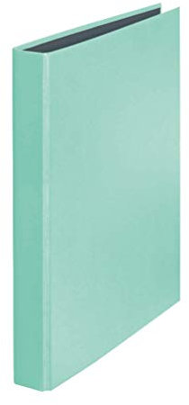 Original Falken PastellColor Ringbuch. Made in Germany. 2-D-Ring-Mechanik DIN A4 Füllhöhe 25 mm Minz-Grün Kalender Organizer Ring-Ordner Hefter Plastikordner ideal für Büro und Schule