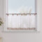 Yujiao Mao 1er-Pack Voile Scheibengardine mit Schlaufen HxB 30x90cm Braun