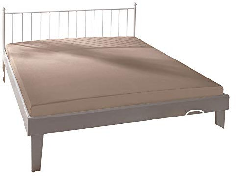 Bassetti Spannbettlaken Uni 4A/498 Taupe Baumwolle/Elastan, Maße: 140cm x 200cm, 160cm x 220cm, 9302340