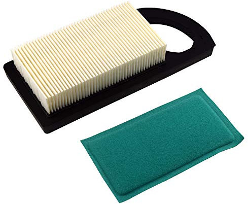 HQRP Luftfilterpatrone mit Vorfilter kompatibel mit Bolens 13WC762F065, Yard Man 13AC76LF055, Yard Machines 13AC762F000, MTD CC760ES 13AC76LF058 Rasentraktor, Meter des Sonnenlich